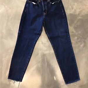 Old Navy OG Straight Leg Raw Edge Womens Size 6